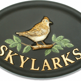 Skylark house sign